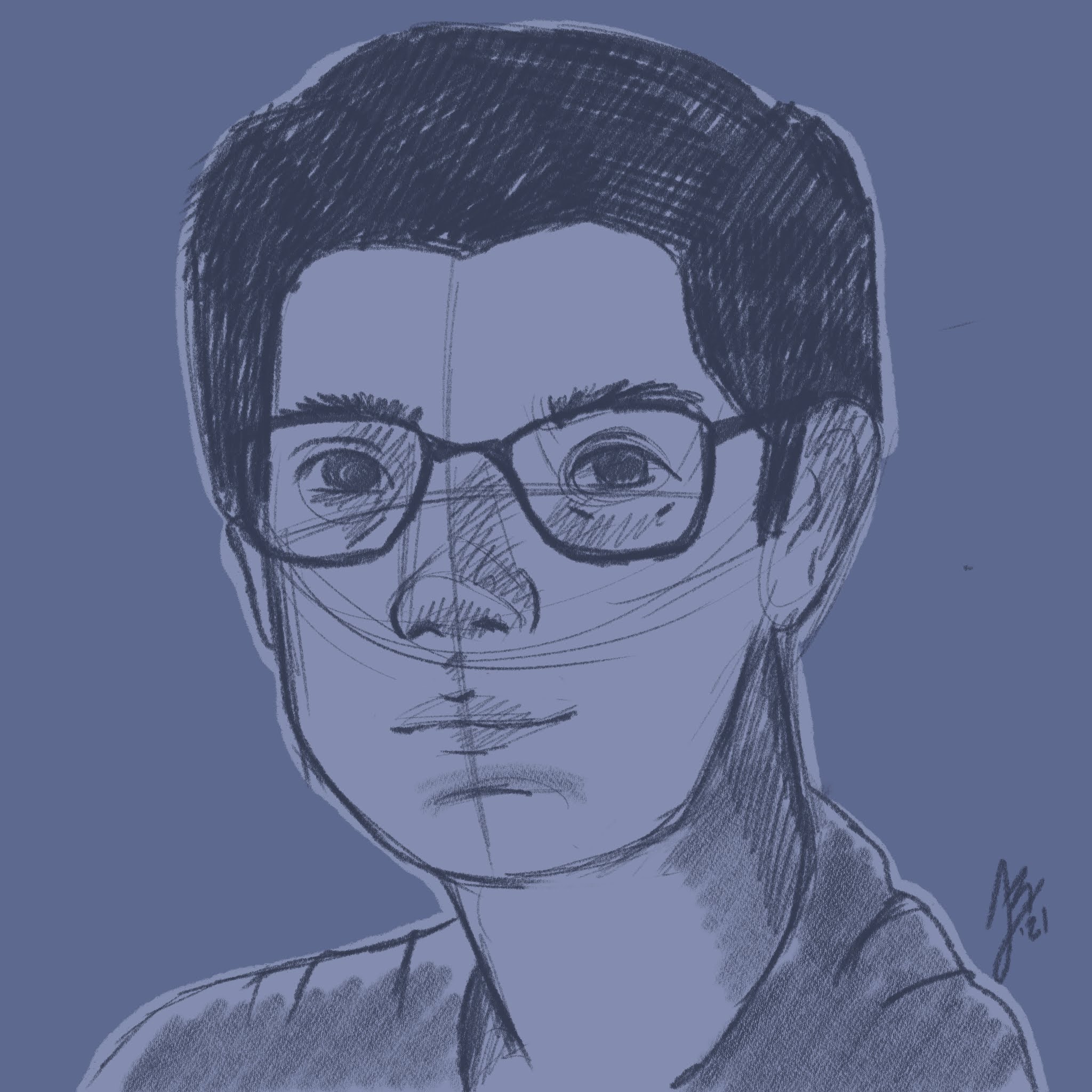 Retrato hecho por Regina Crespo: https://twitter.com/tanque_ruso